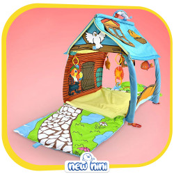 تشک بازی 3 کاره طرح خانه هپی اسپیس | Happy Space مدل 02