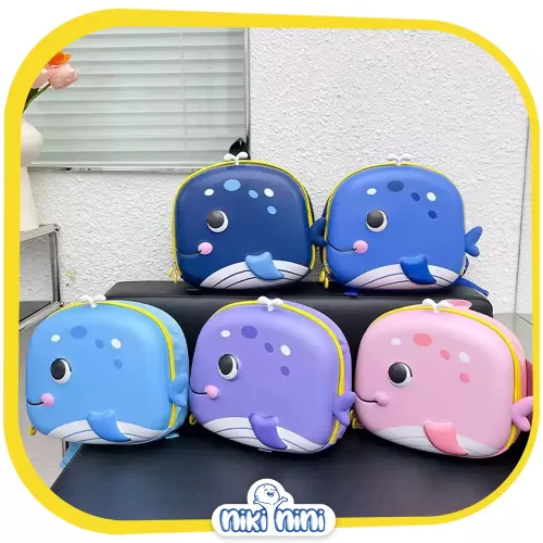 کوله پشتی کودک طرح نهنگ